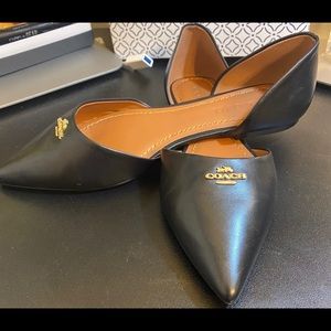 Coach pointy toe flats.